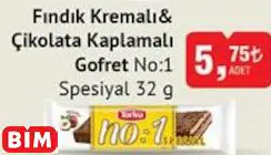 TORKU FINDIK KREMALI& ÇİKOLATA KAPLAMALI GOFRET NO:1 SPESİYAL TORKU FINDIK KREMALI& ÇİKOLATA KAPLAMALI GOFRET NO:1 SPESİYAL